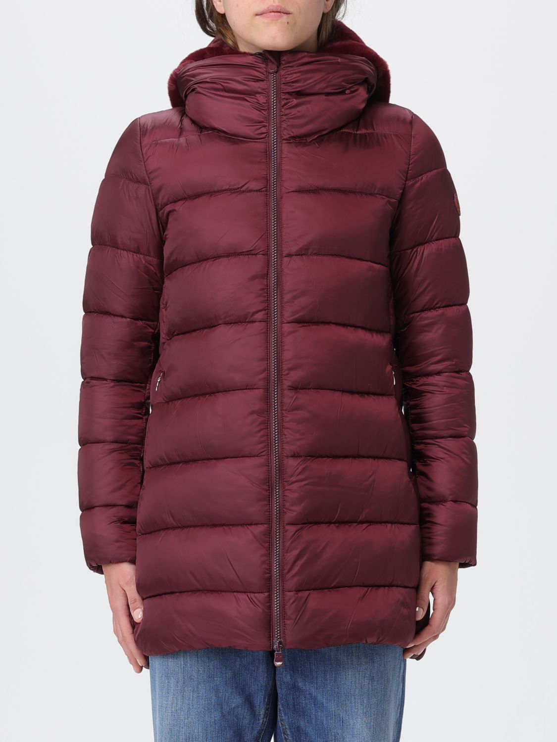 Save The Duck Jacket Woman Color Wine In Burgundy
