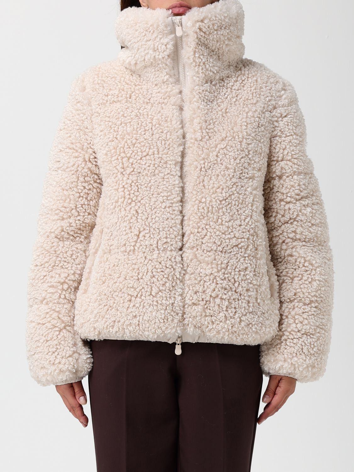Save The Duck Jacket  Woman Color Ivory In White