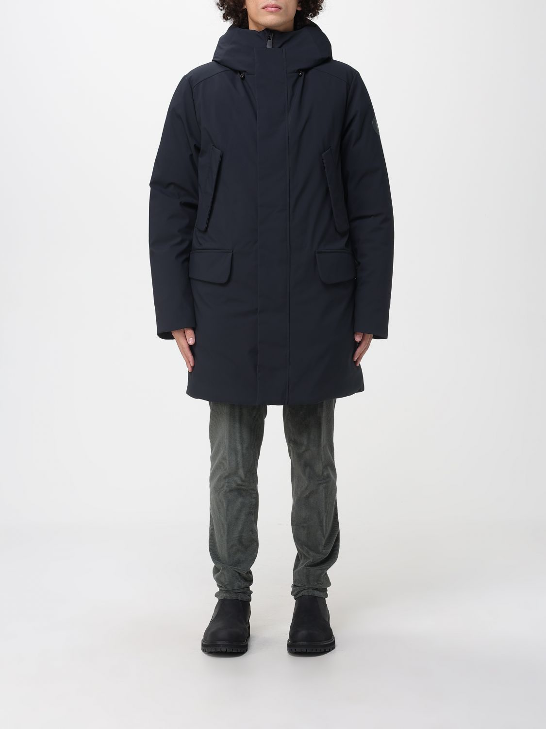 Save The Duck Mod. Wilson Hooded Padded Coat In Black