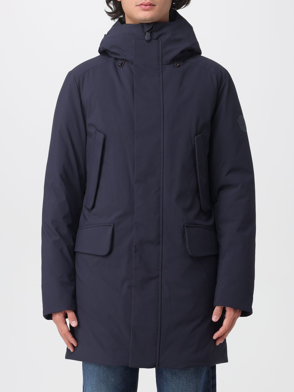 Save The Duck Jacket  Men Color Blue