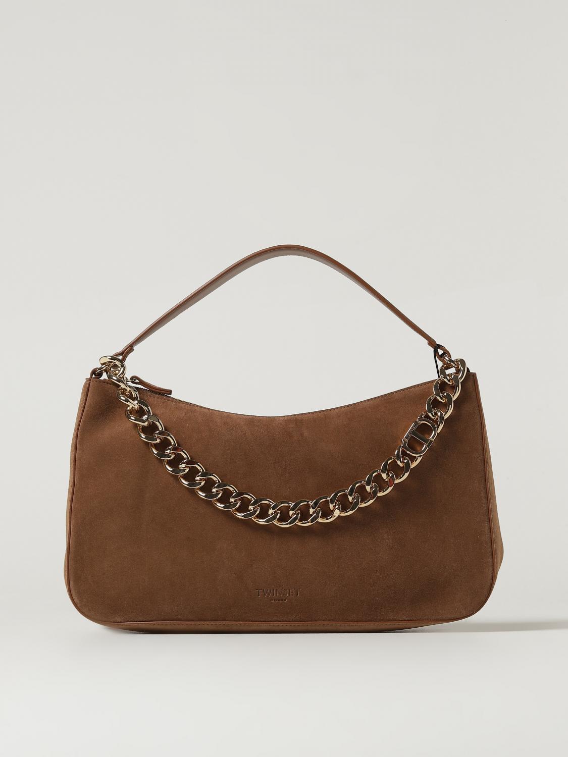 Twinset Shoulder Bag  Woman Color Leather In Brown