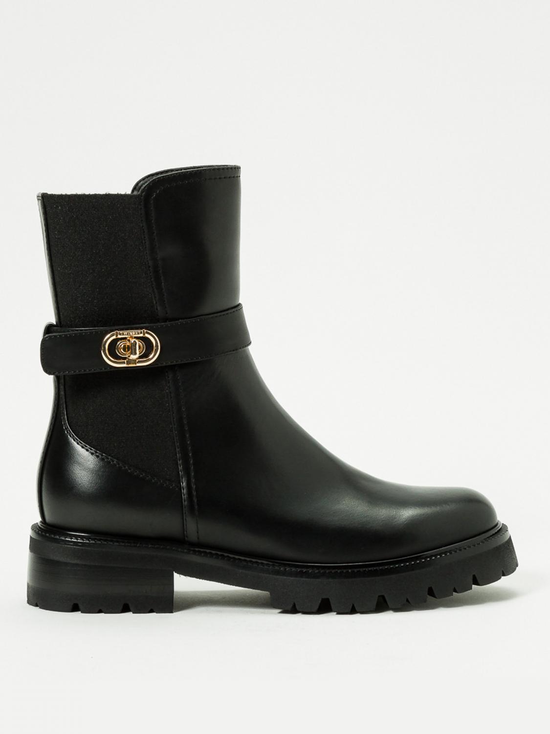 Twinset Twin-set Black Polyurethane Boots In Black