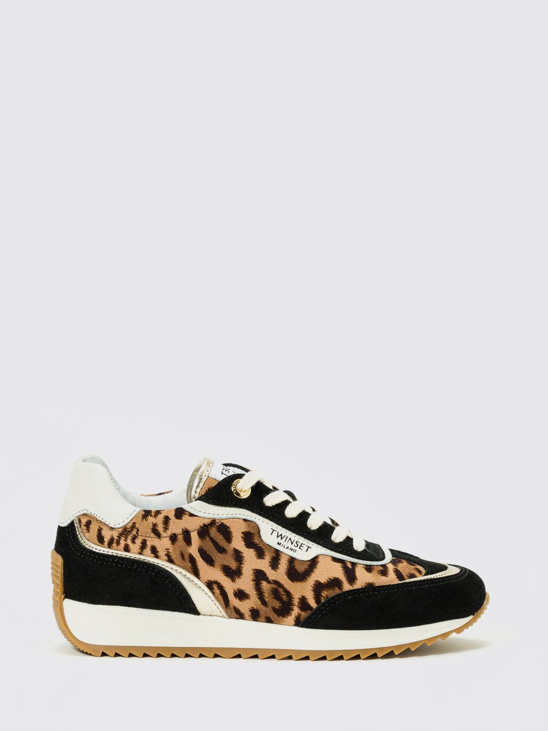 Twinset Leopard-print Sneakers In Multi