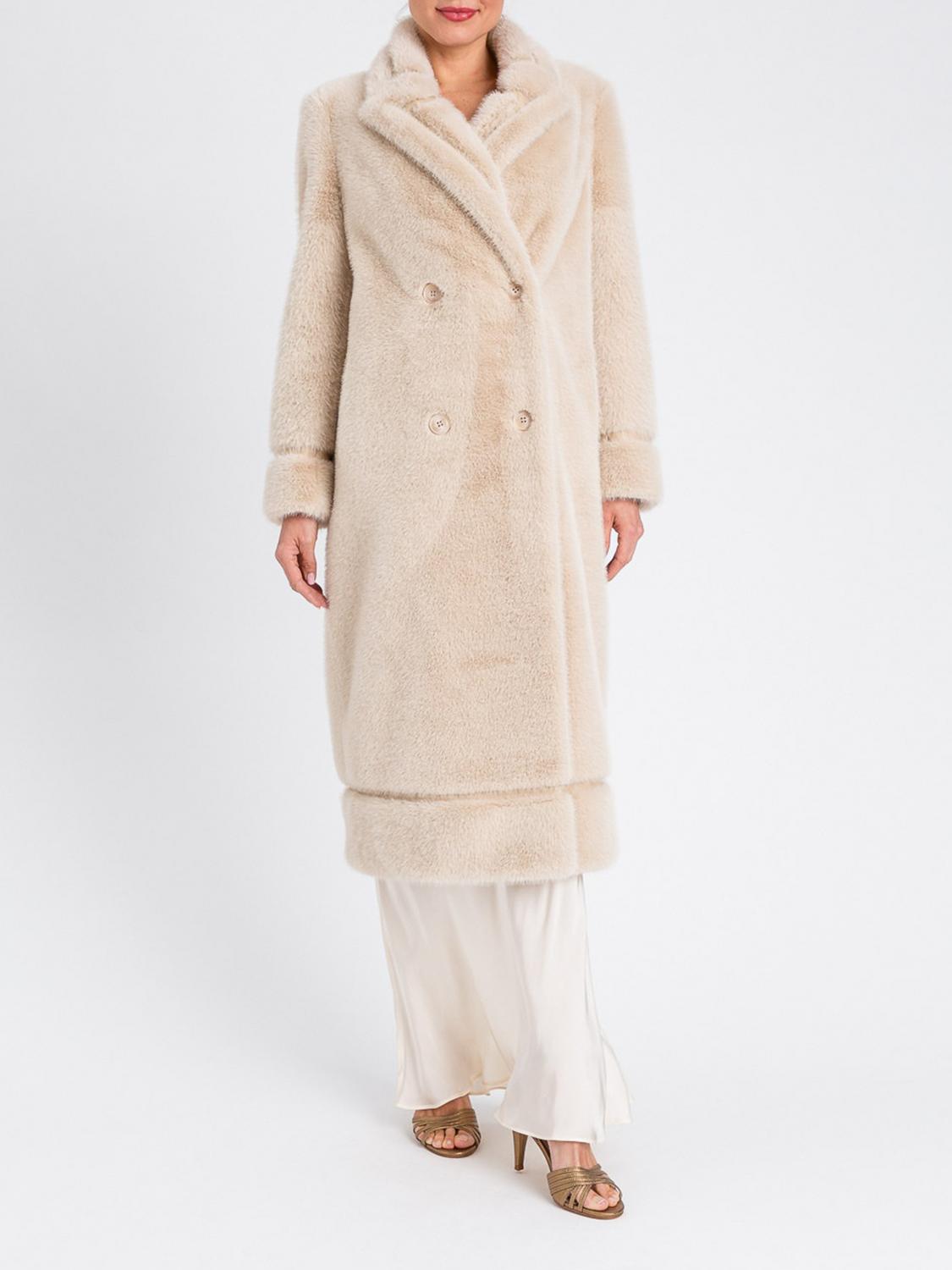 Twinset Fur Coats Woman Color Natural In Brown