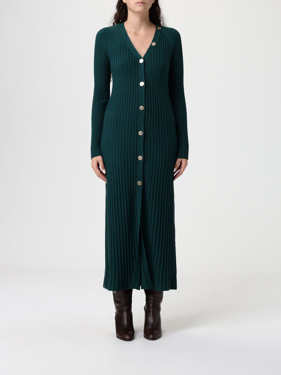 Twinset Dress  Woman Color Forest Green In Green