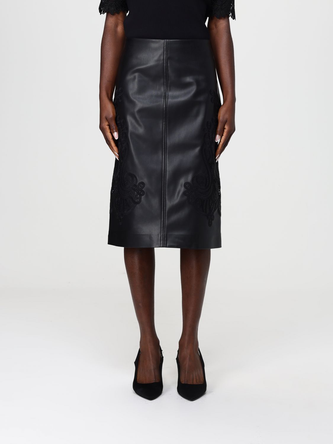 Twinset Skirt  Woman Color Black In Black