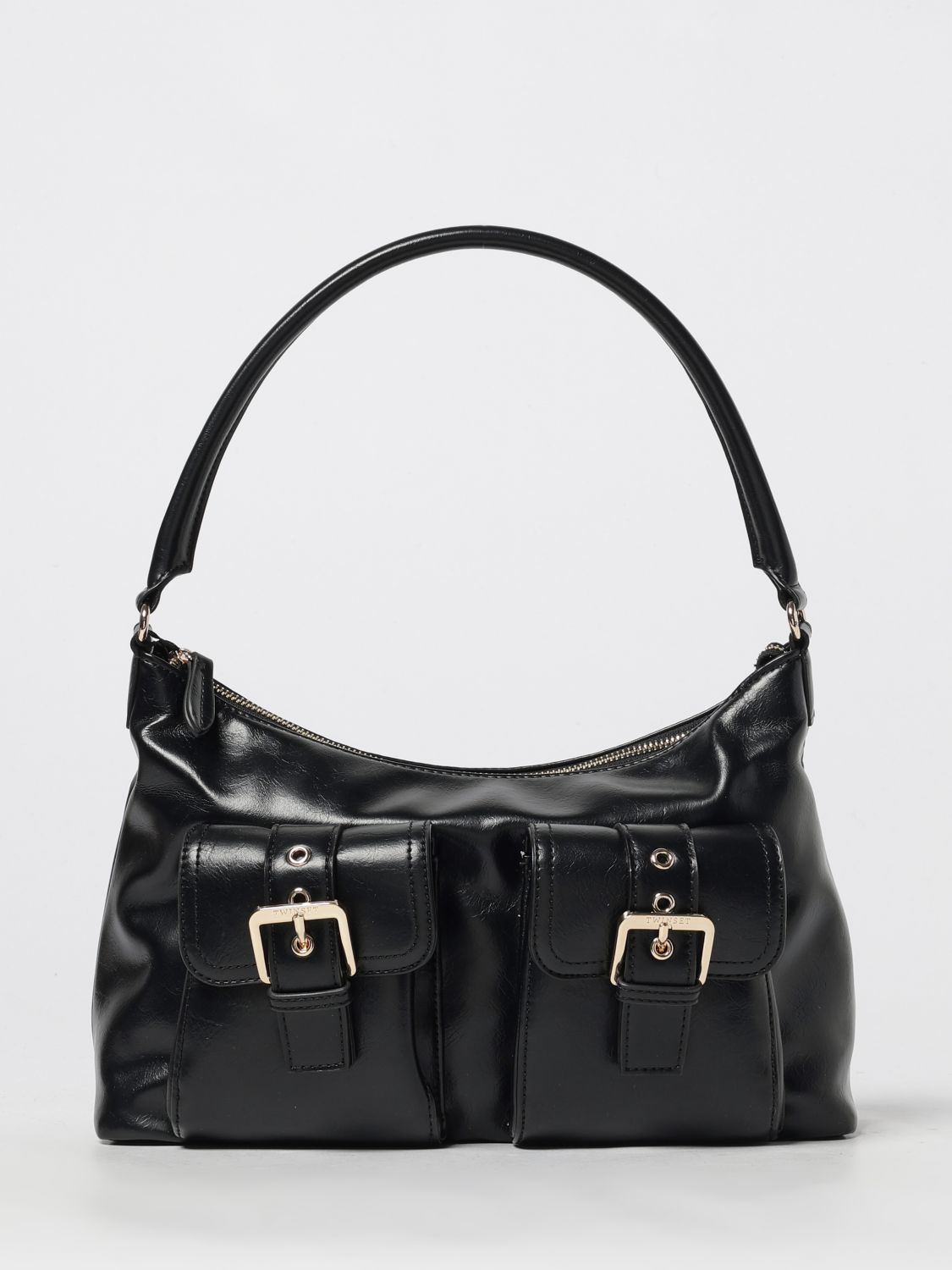 Twinset Shoulder Bag Woman Color Black In Black