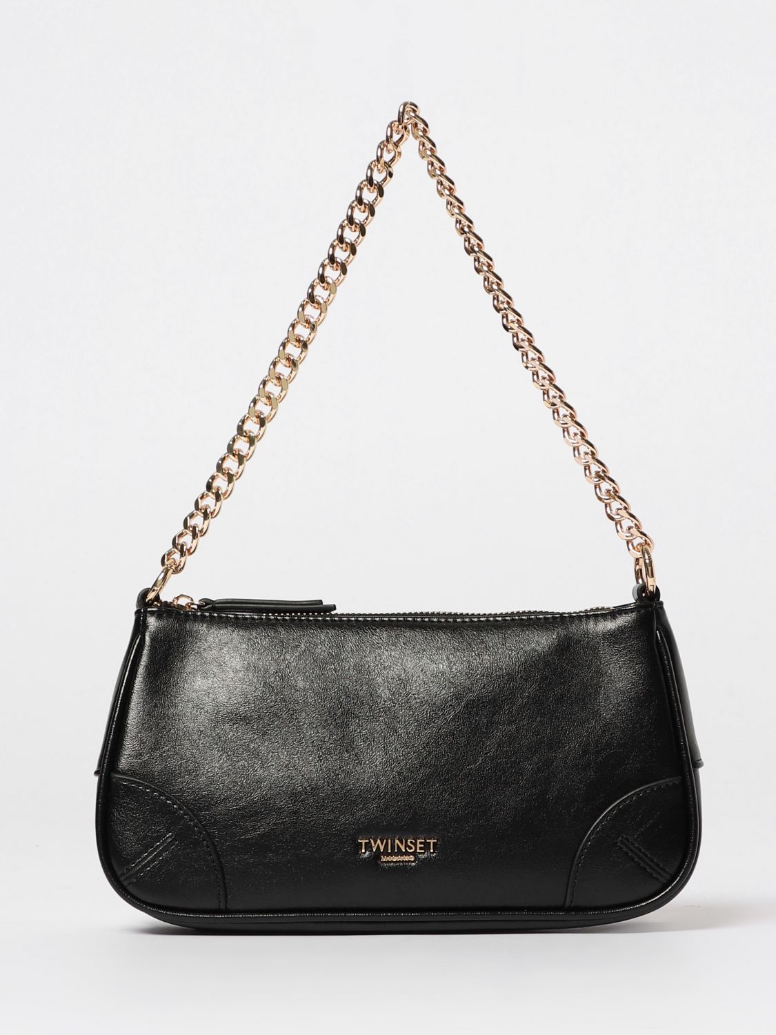Twinset Shoulder Bag Woman Color Black In Black