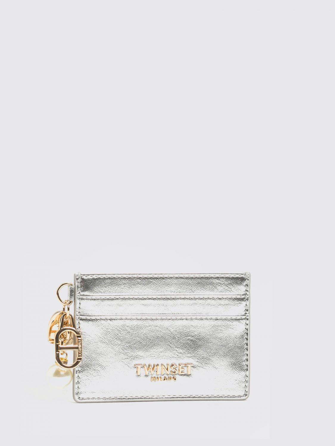 Twinset Wallet  Woman Color Silver In Gray