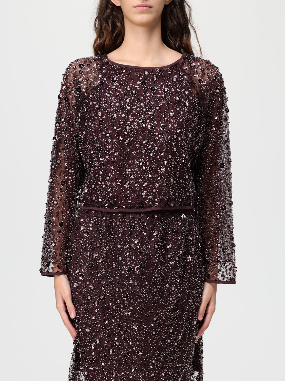 Twinset Actitude Top  Woman Color Brown In Brown