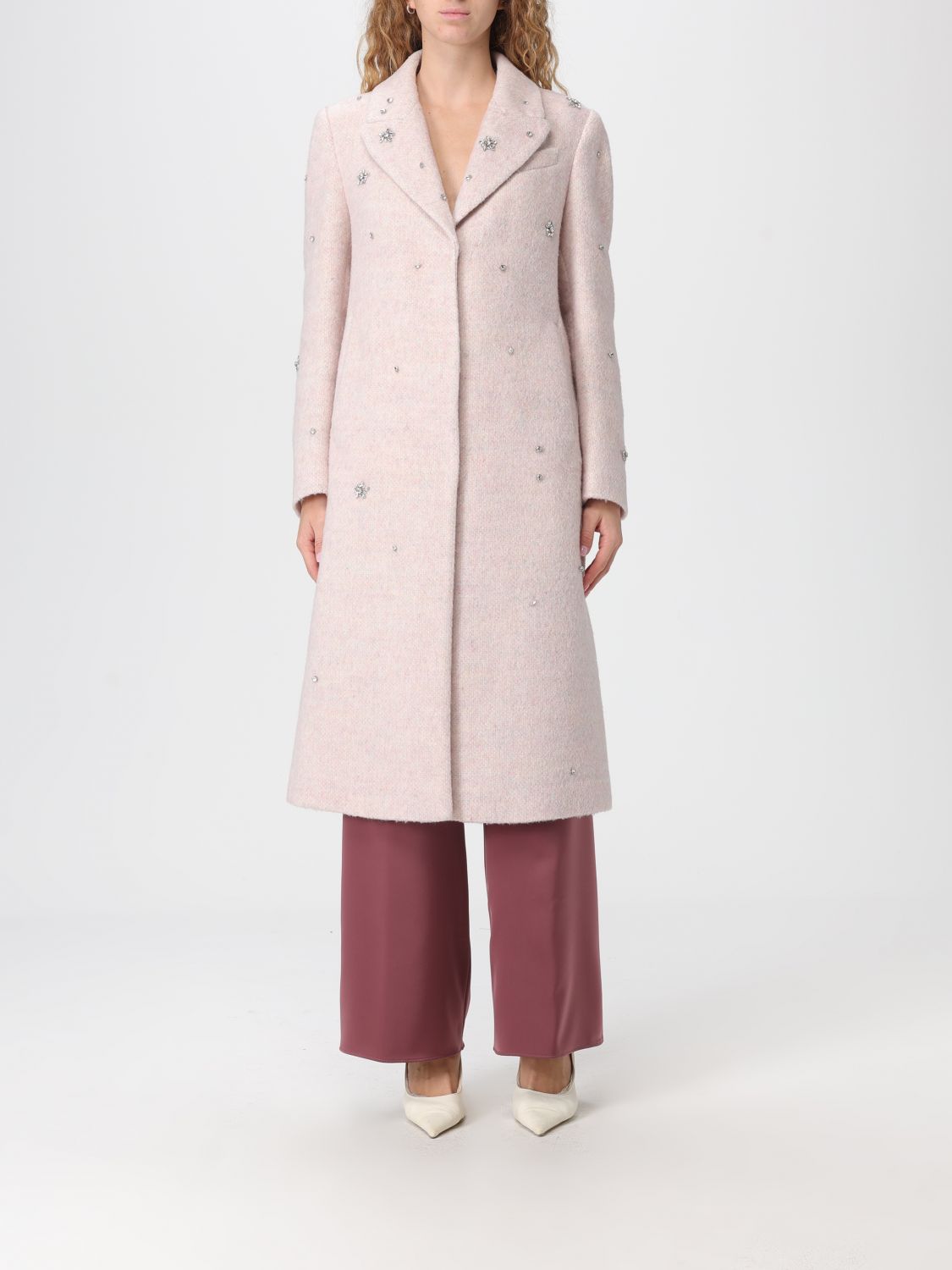 Twinset Actitude Coat  Woman Color Pink In Pink