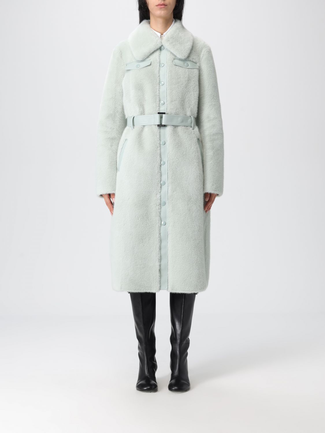 Patrizia Pepe Coat Woman Color Mint In Green