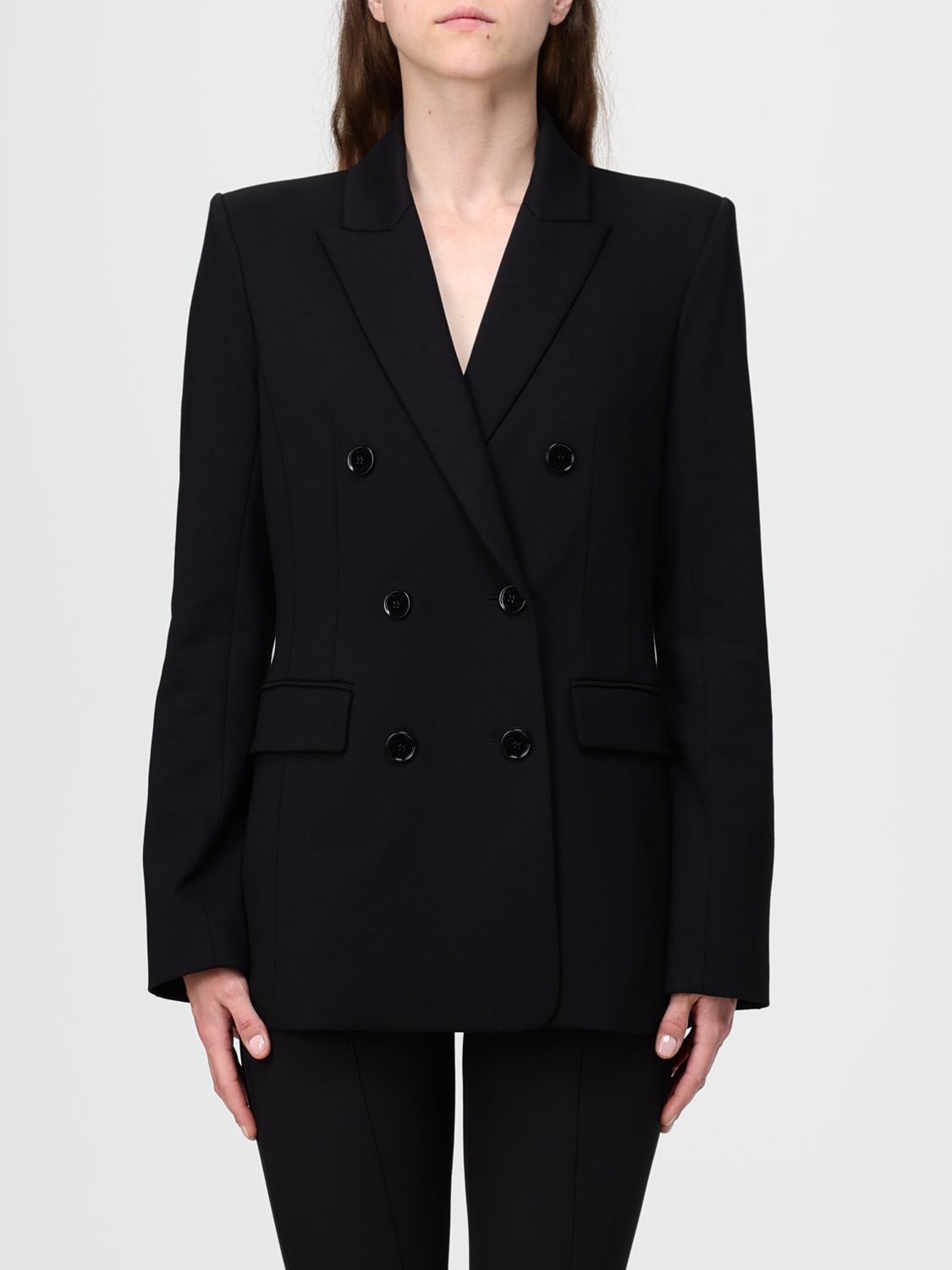 Patrizia Pepe Blazer Woman Color Black In Black
