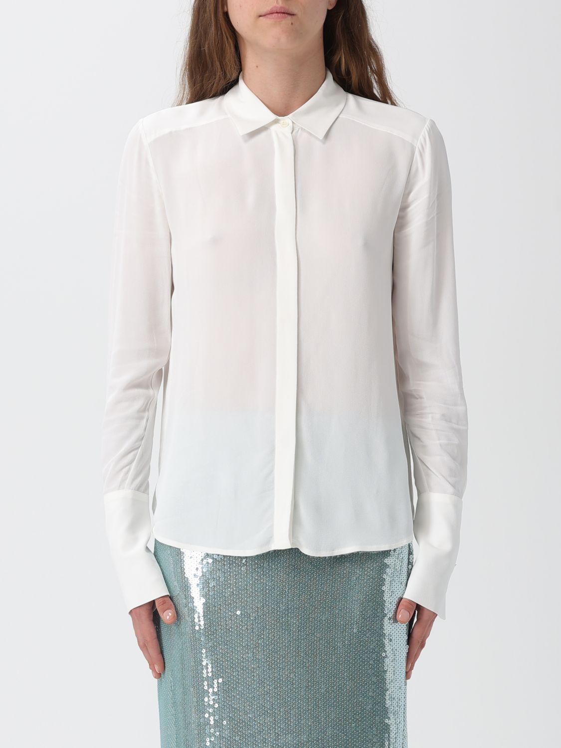 Patrizia Pepe Shirt Woman Color White In White
