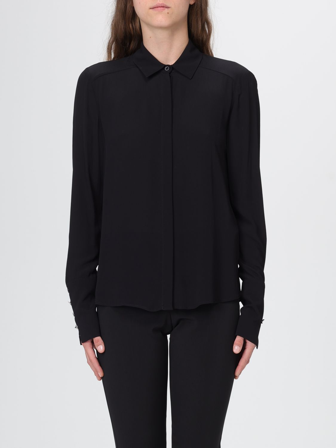Patrizia Pepe Shirt Woman Color Black In Black
