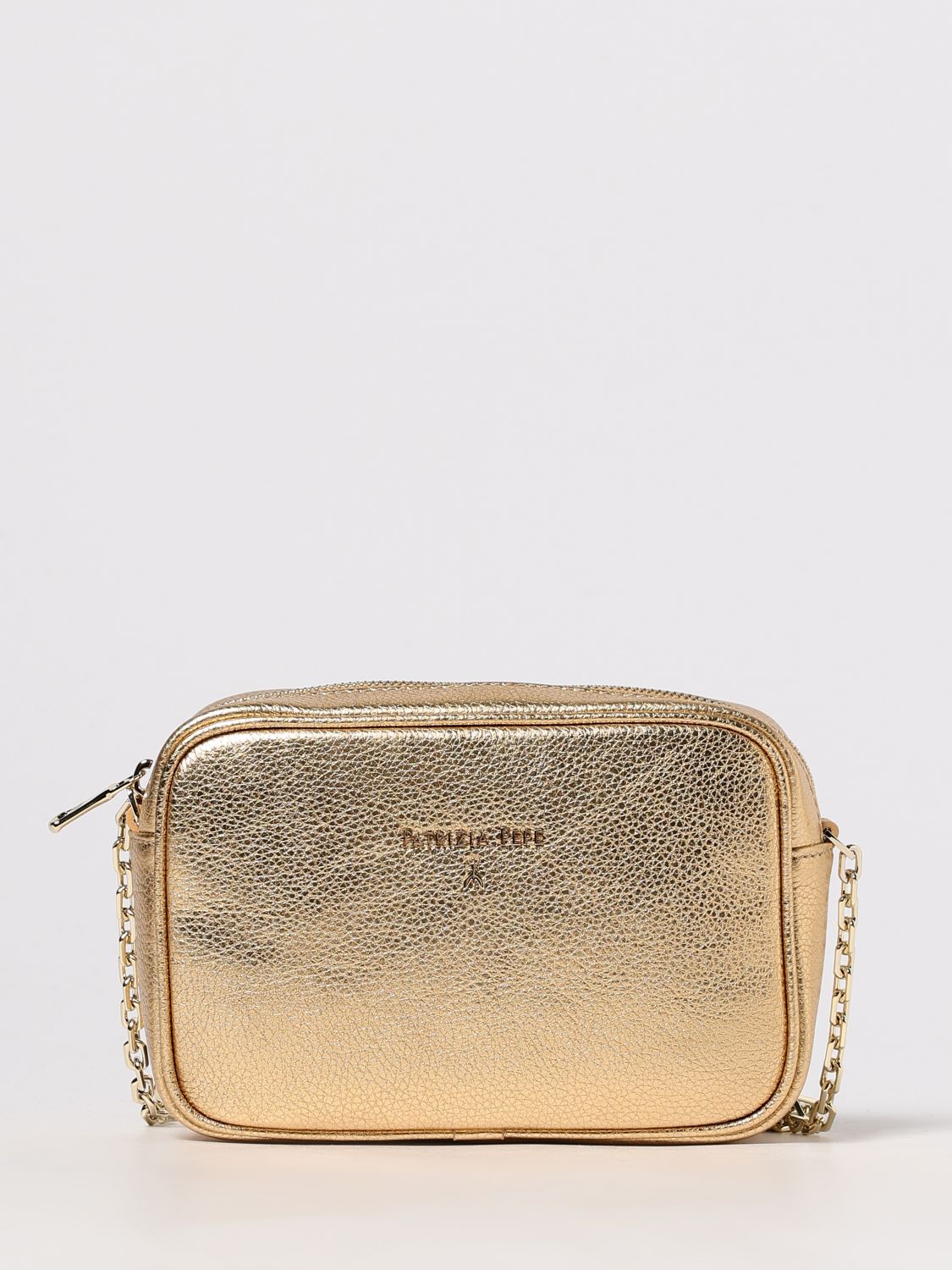 Patrizia Pepe Crossbody Bag Woman Color Gold In Burgundy