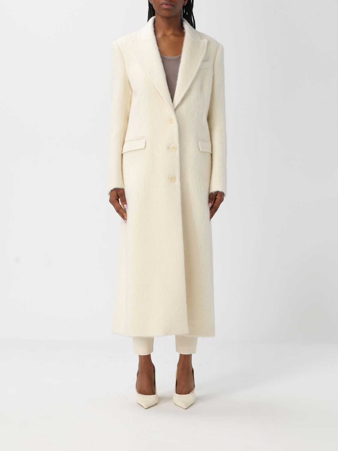 Patrizia Pepe Coat  Woman Color Natural In Neutral