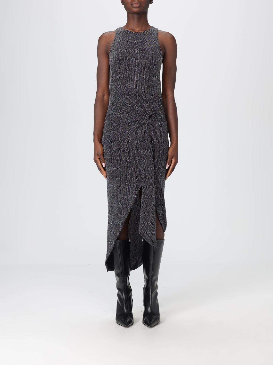 Patrizia Pepe Dress  Woman Color Black In Gray