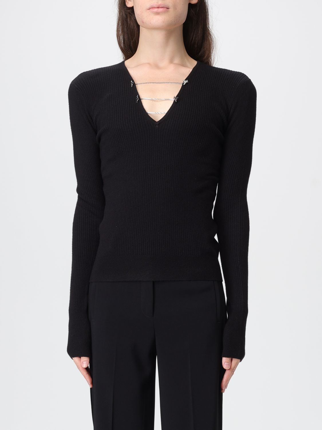 Patrizia Pepe Sweater Woman Color Black In Black
