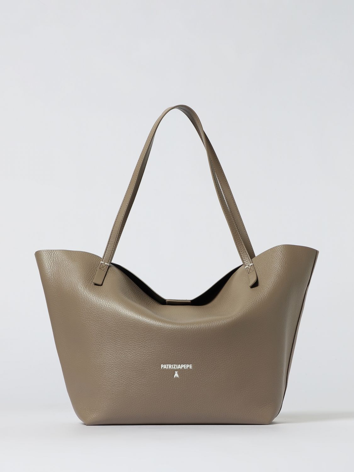 Patrizia Pepe Shoulder Bag  Woman Color Dove Grey In Brown