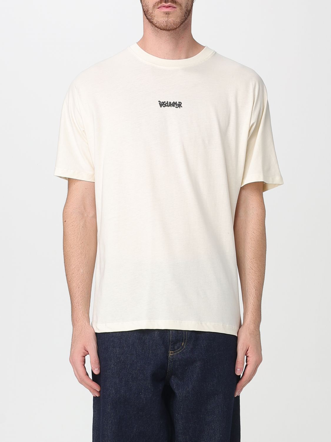 Disclaimer Man T-shirt Beige Size Xxl Cotton In Neutral