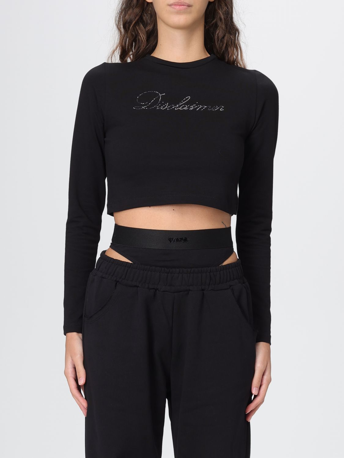 Disclaimer T-shirt  Woman Color Black In Black