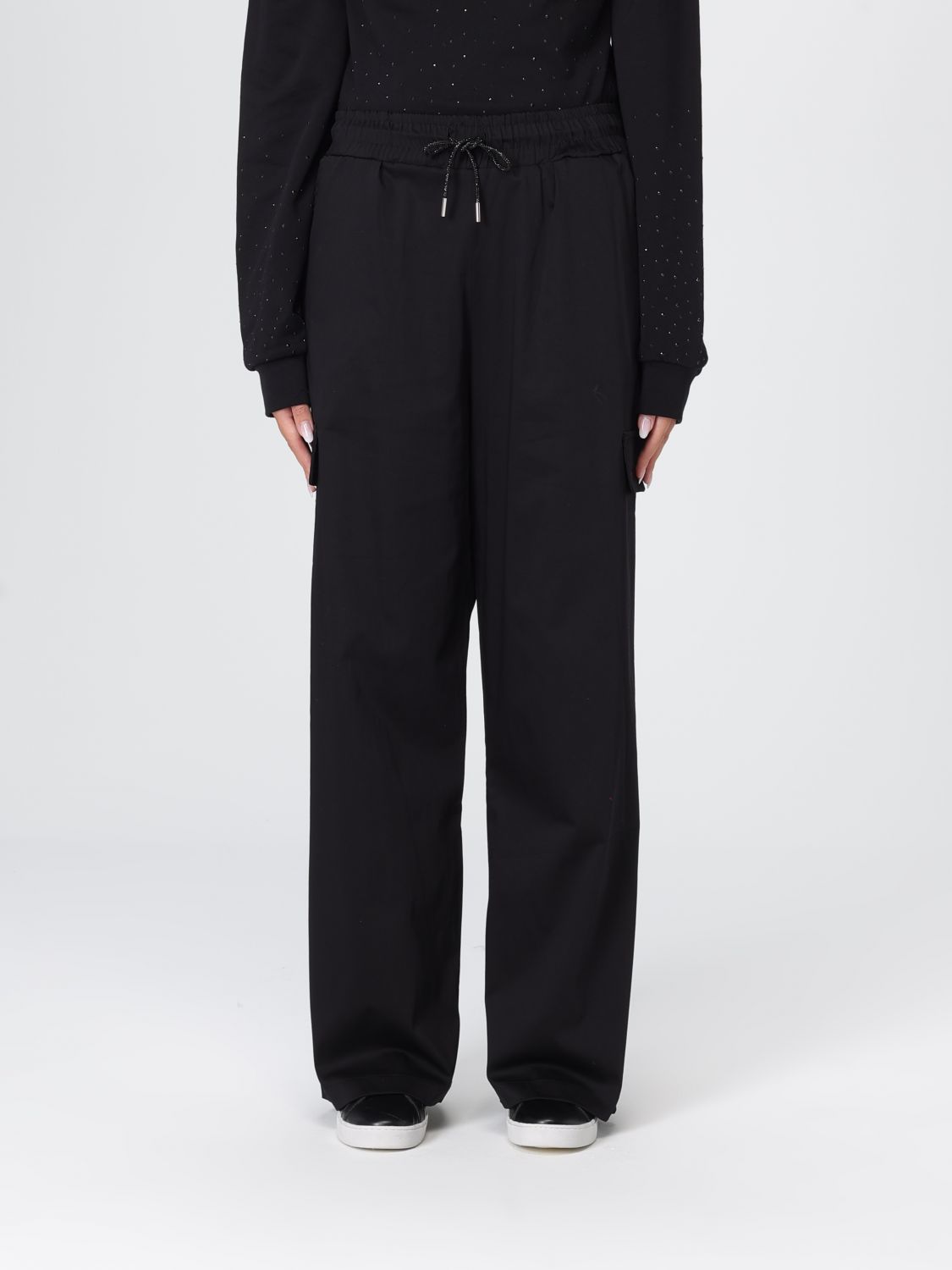 Disclaimer Pants Woman Color Black In Black