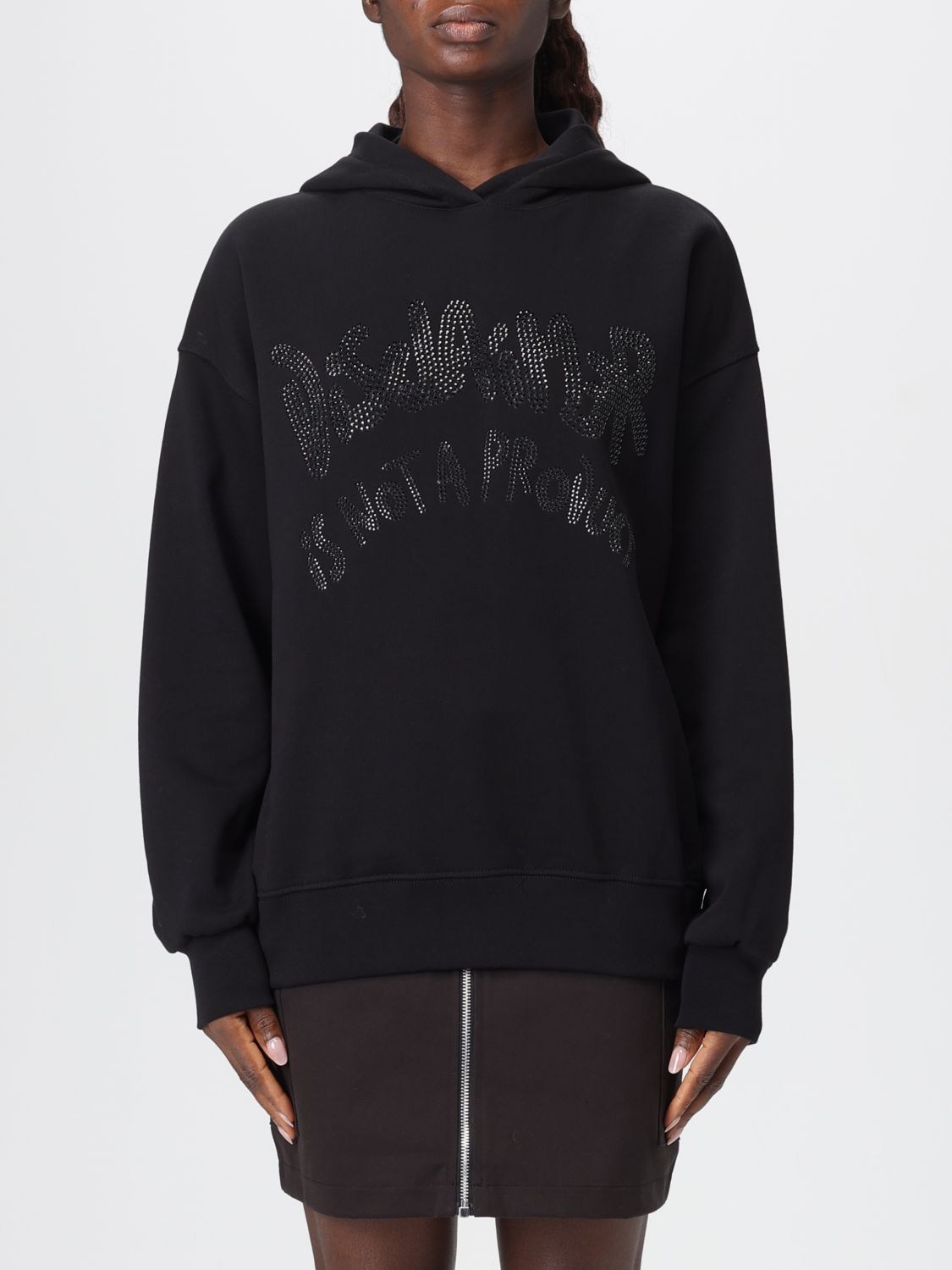 Disclaimer Sweatshirt  Woman Color Black In Black