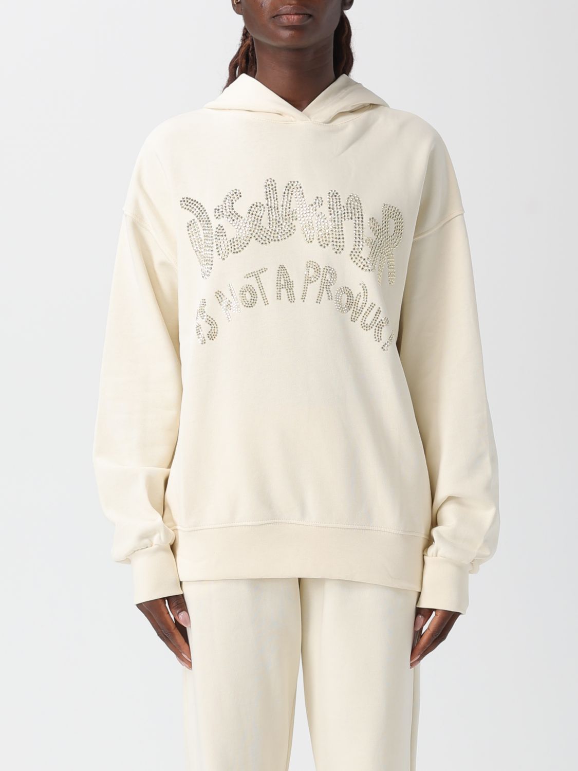 Disclaimer Sweatshirt  Woman Color Milk In Neutral