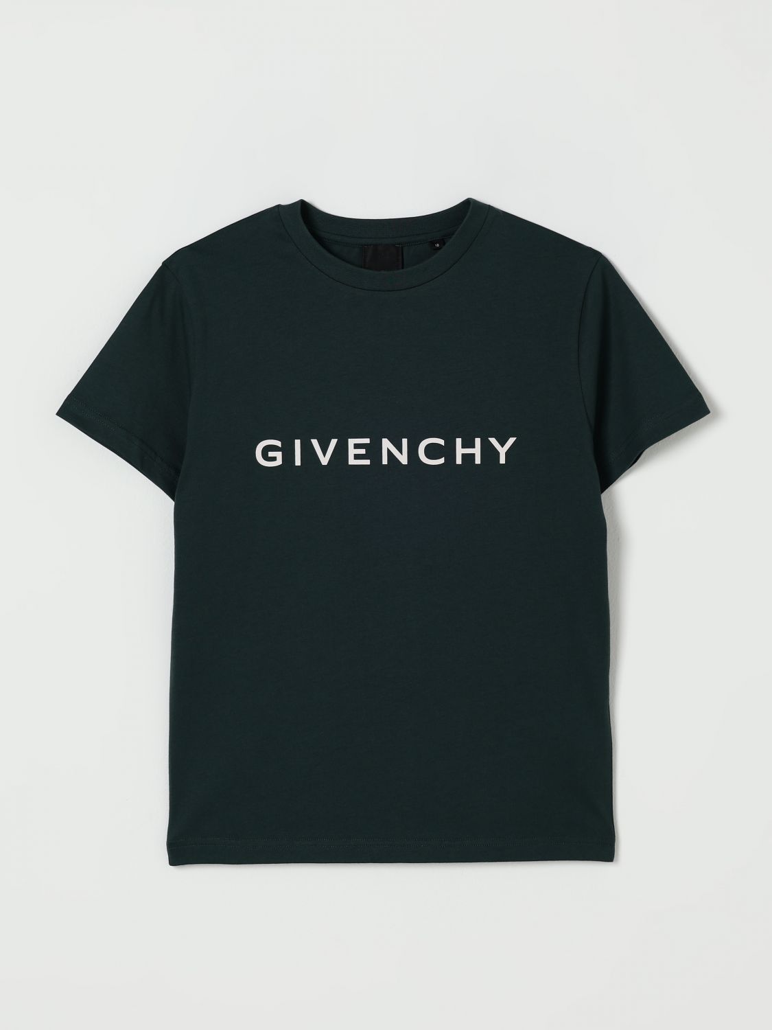 Givenchy T-shirt Kids Color Green In Black