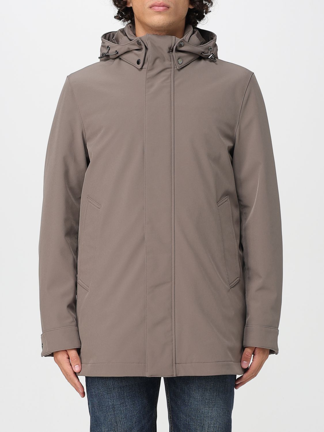 Woolrich Jacket Men Color Beige In Gray