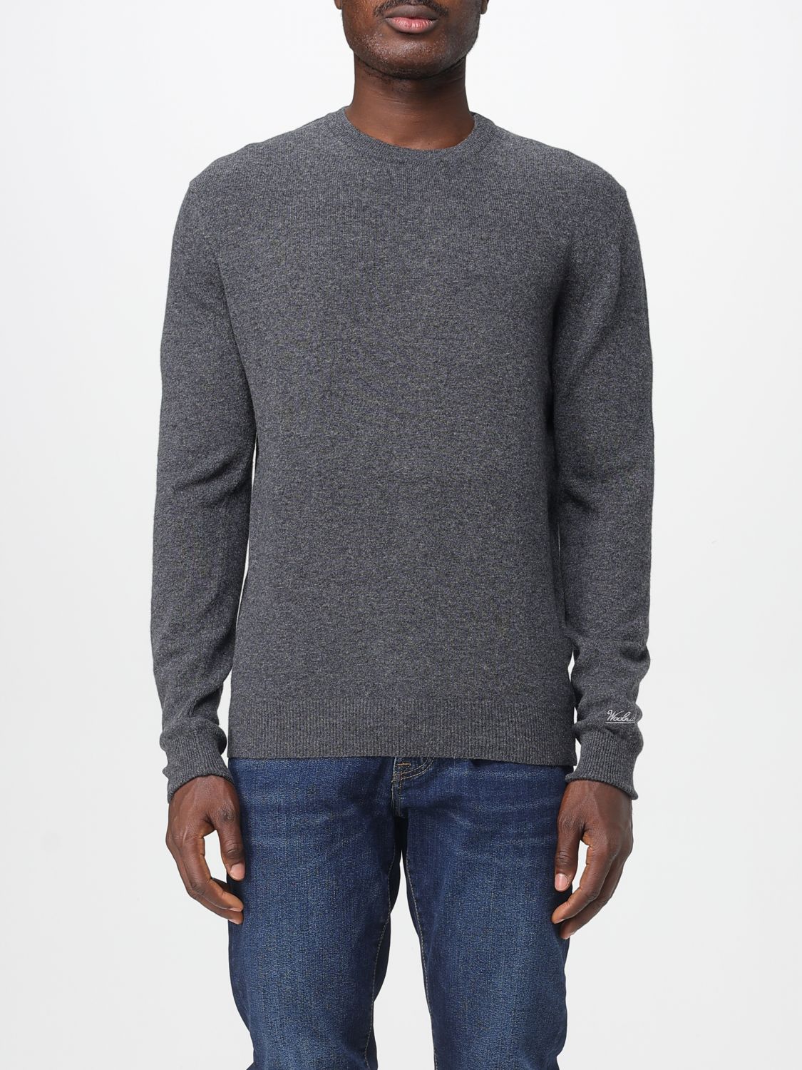 Woolrich Sweater  Men Color Charcoal In Gray