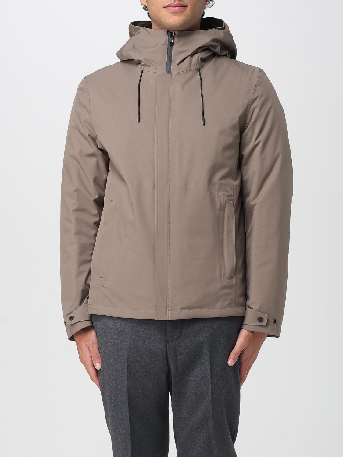 Woolrich Hooded Quilted Jacket In Brown