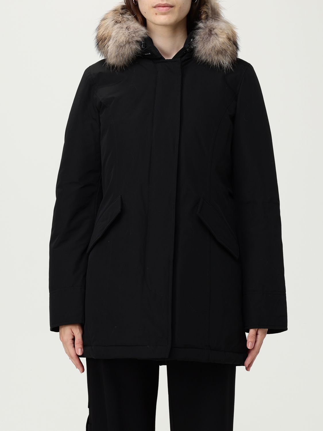 Woolrich Jacket Woman Color Black In Black