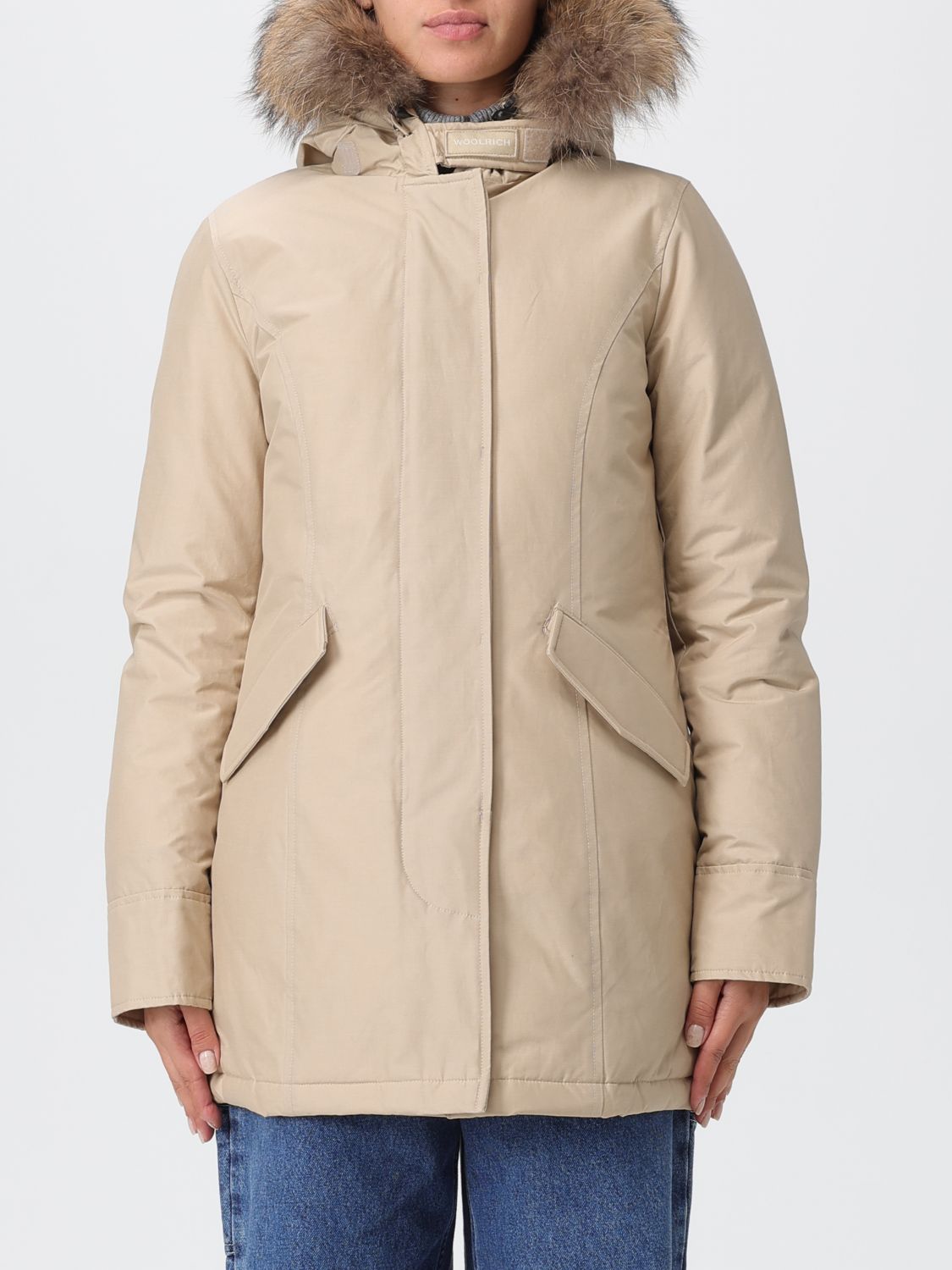Woolrich Artic Racoon Parka In Animal Print