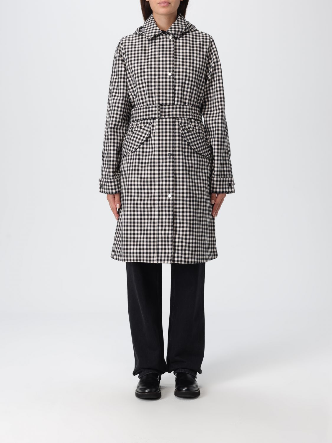 Woolrich Coat  Woman Color Black In Black