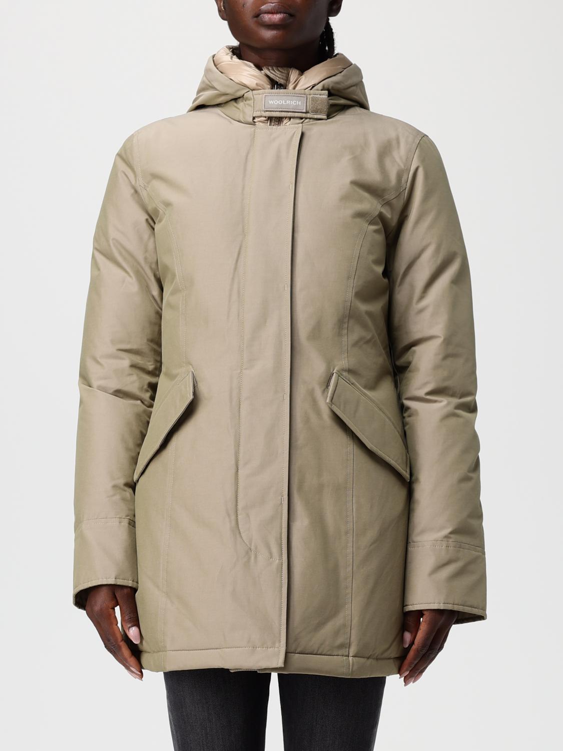 Woolrich Coat  Woman Color Sand In Gray