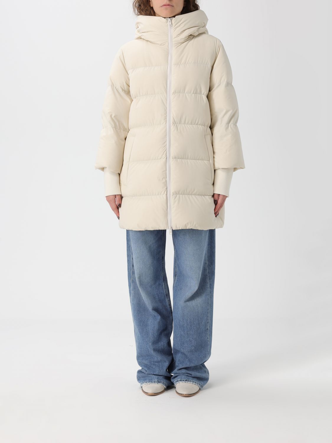 Woolrich Jacket Woman Color Cream In Gold