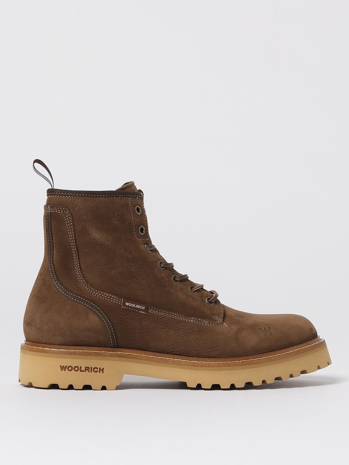 Woolrich Main Combat Boots In Brown