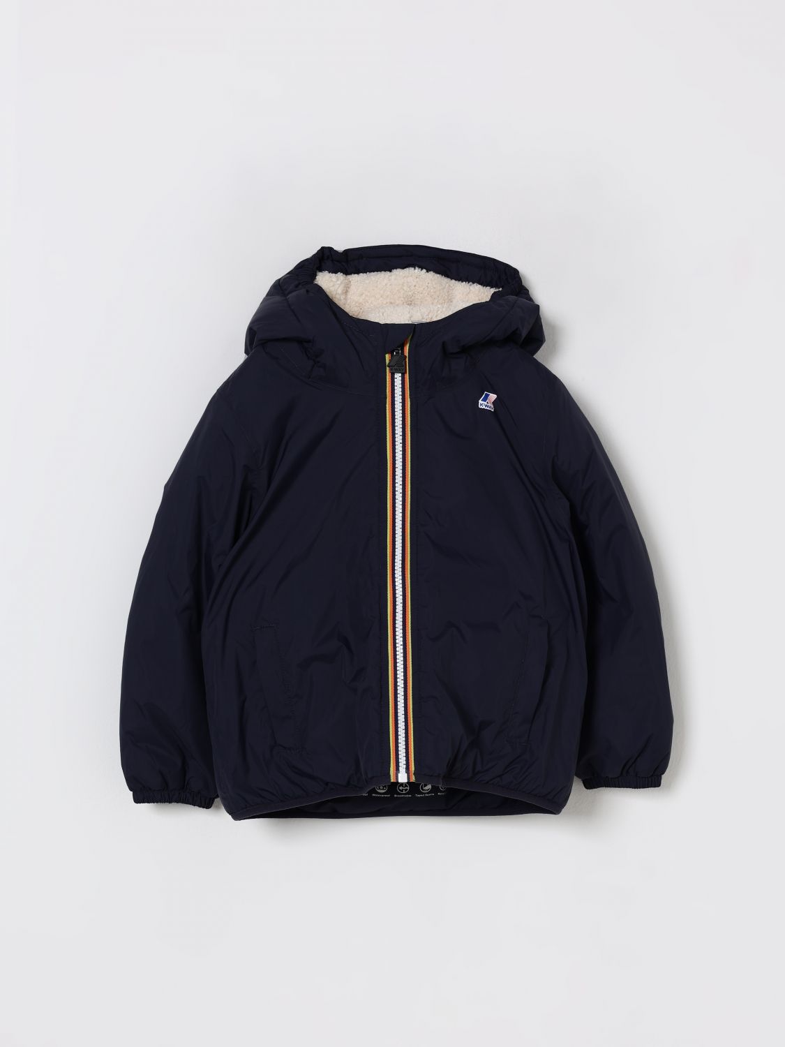 K-way Jacket Kids Color Blue In Blue