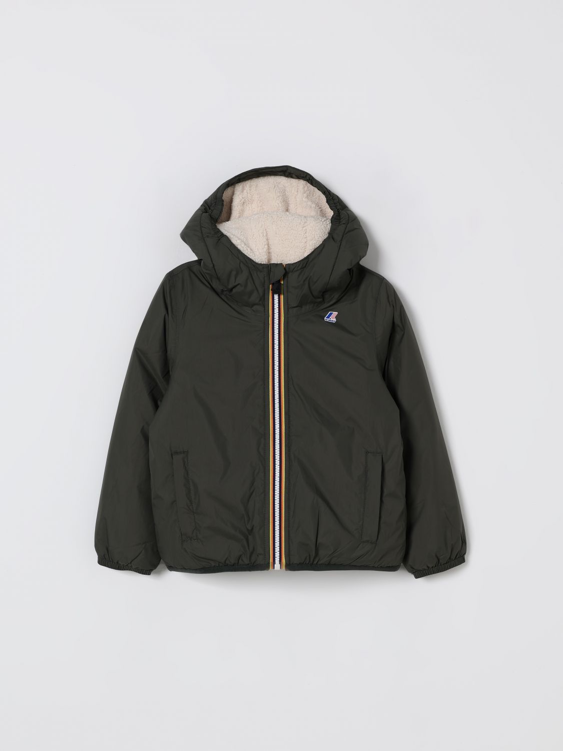 K-way Jacket  Kids Color Military In Green