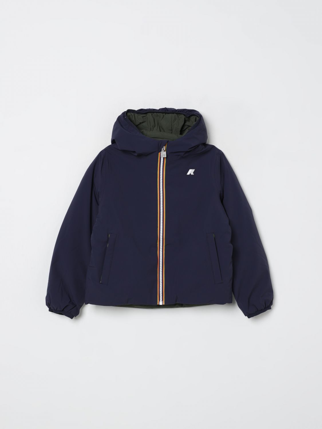 K-way Hooded Zip-up Top In Blue