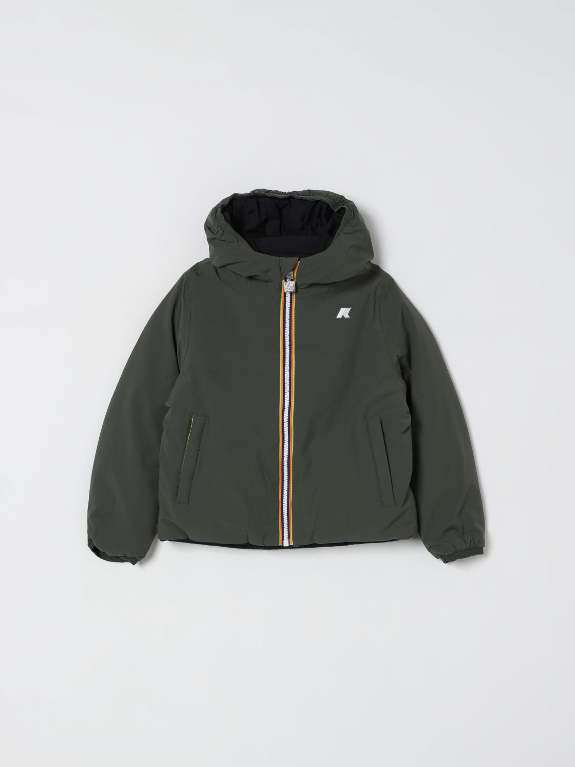 K-way Jacket  Kids Color Military In Green
