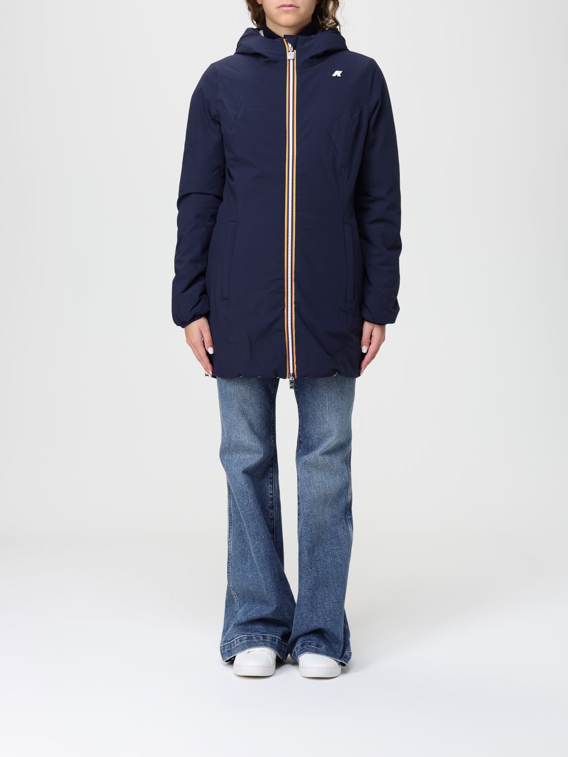 K-way Jacket  Woman Color Blue In Blue