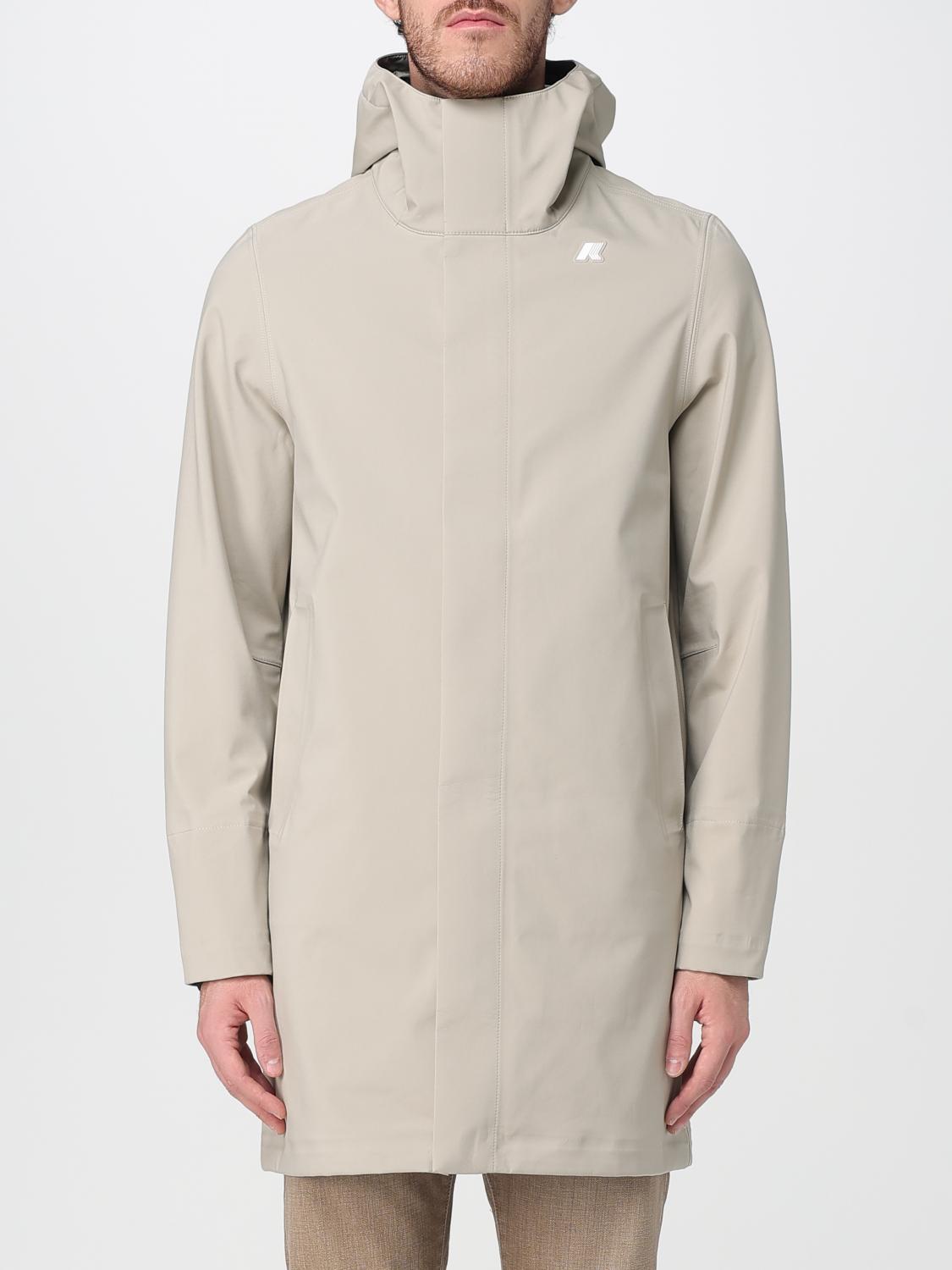 K-way Jacket  Men Color Beige In Neutral
