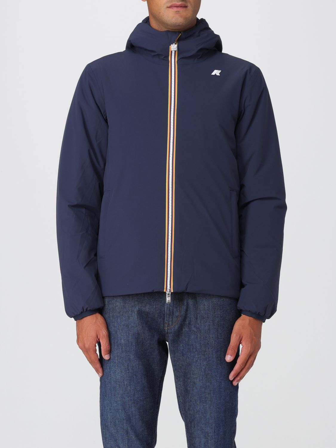 K-way Reversible Stripe-detail Jacket In Blue
