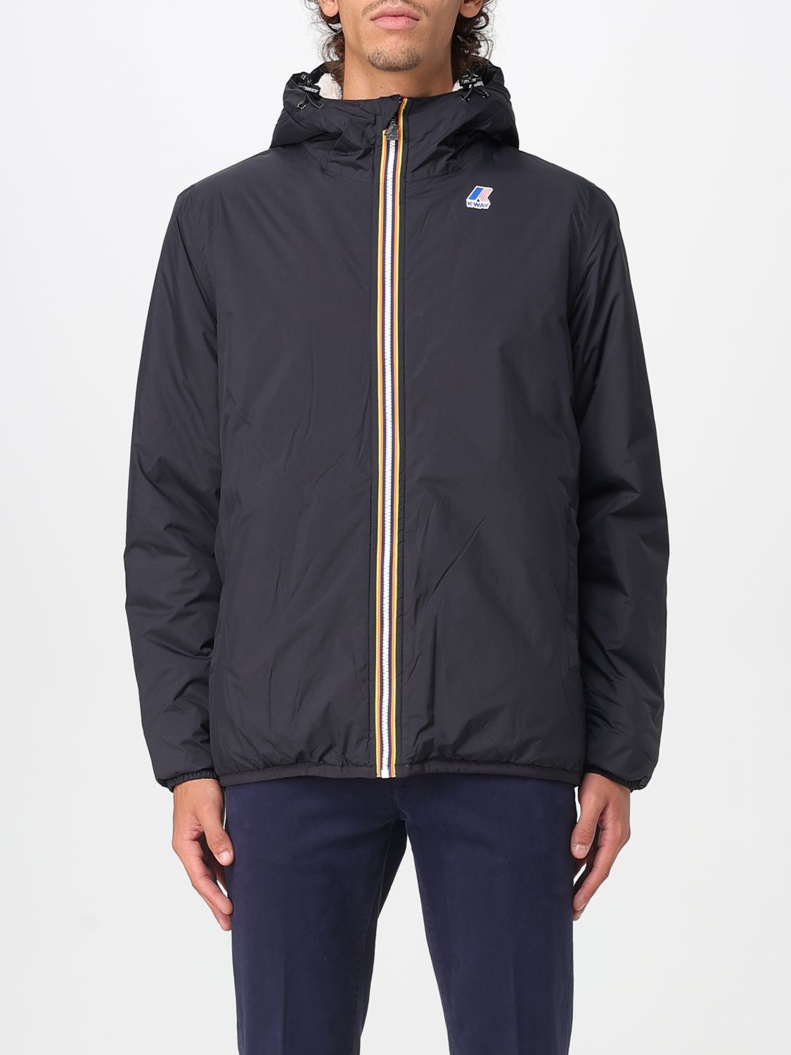 K-way Blouson Le Vrai Claude 4.0 In Blue