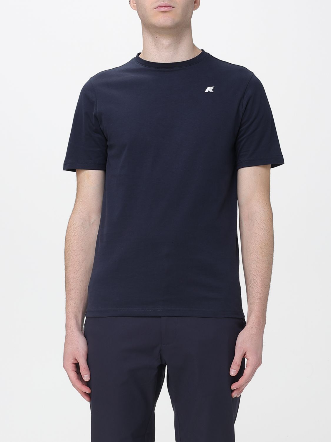 K-way Odom Letitrain Cotton Crew-neck T-shirt In Blue