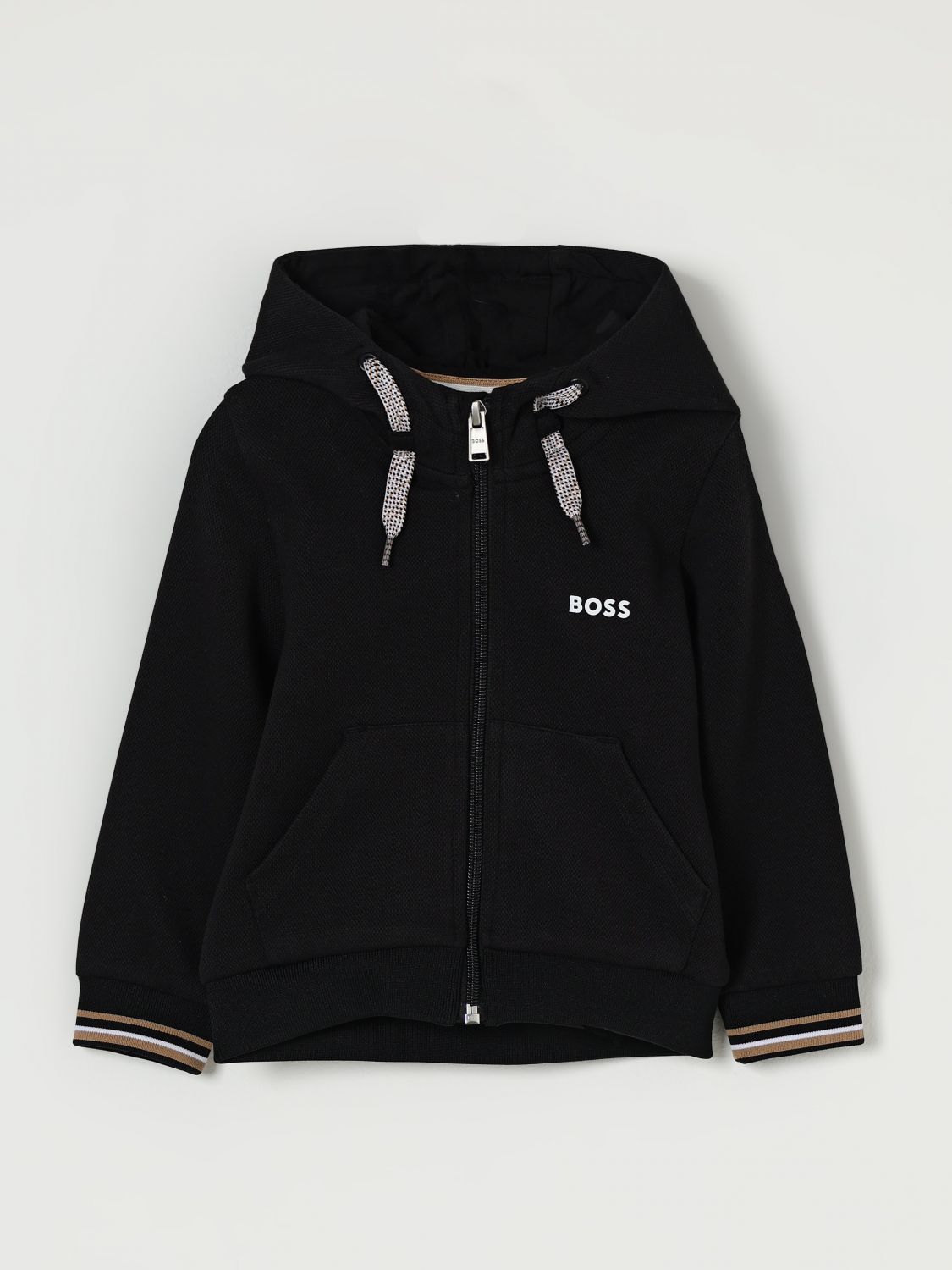 Hugo Boss Sweater Boss Kids Color Black In Black