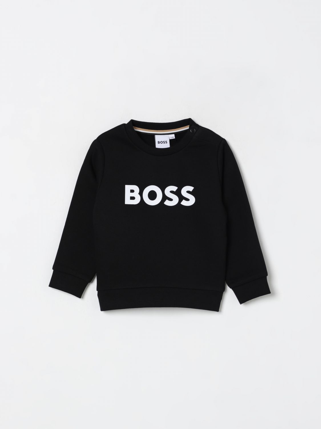 Hugo Boss Sweater Boss Kids Color Black In Black